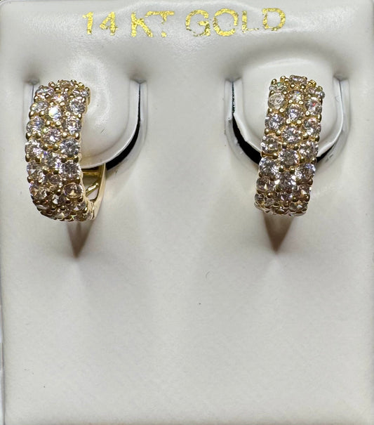 Huggie Earrings 14k